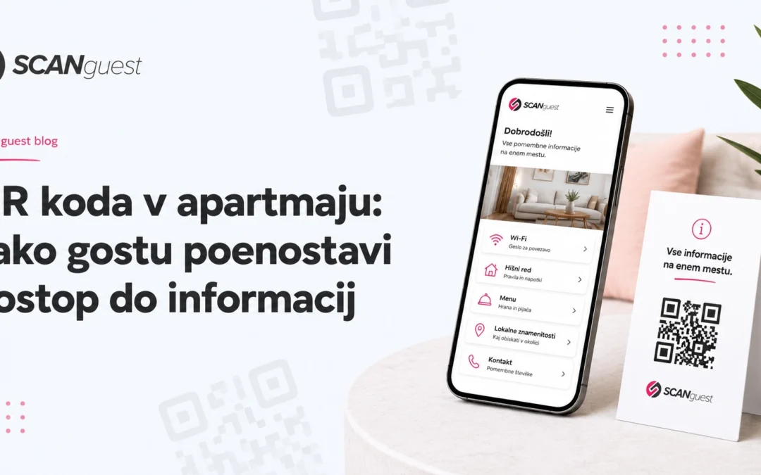 QR koda v apartmaju